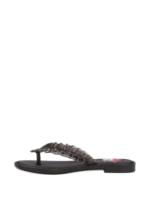 Melissa Ganni ラッフル サンダル | ブラウン | FARFETCH JP