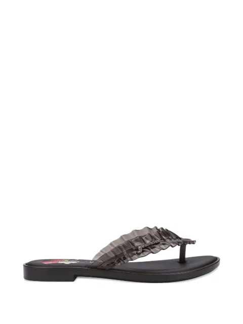 Melissa Ganni ruffled flip-flops