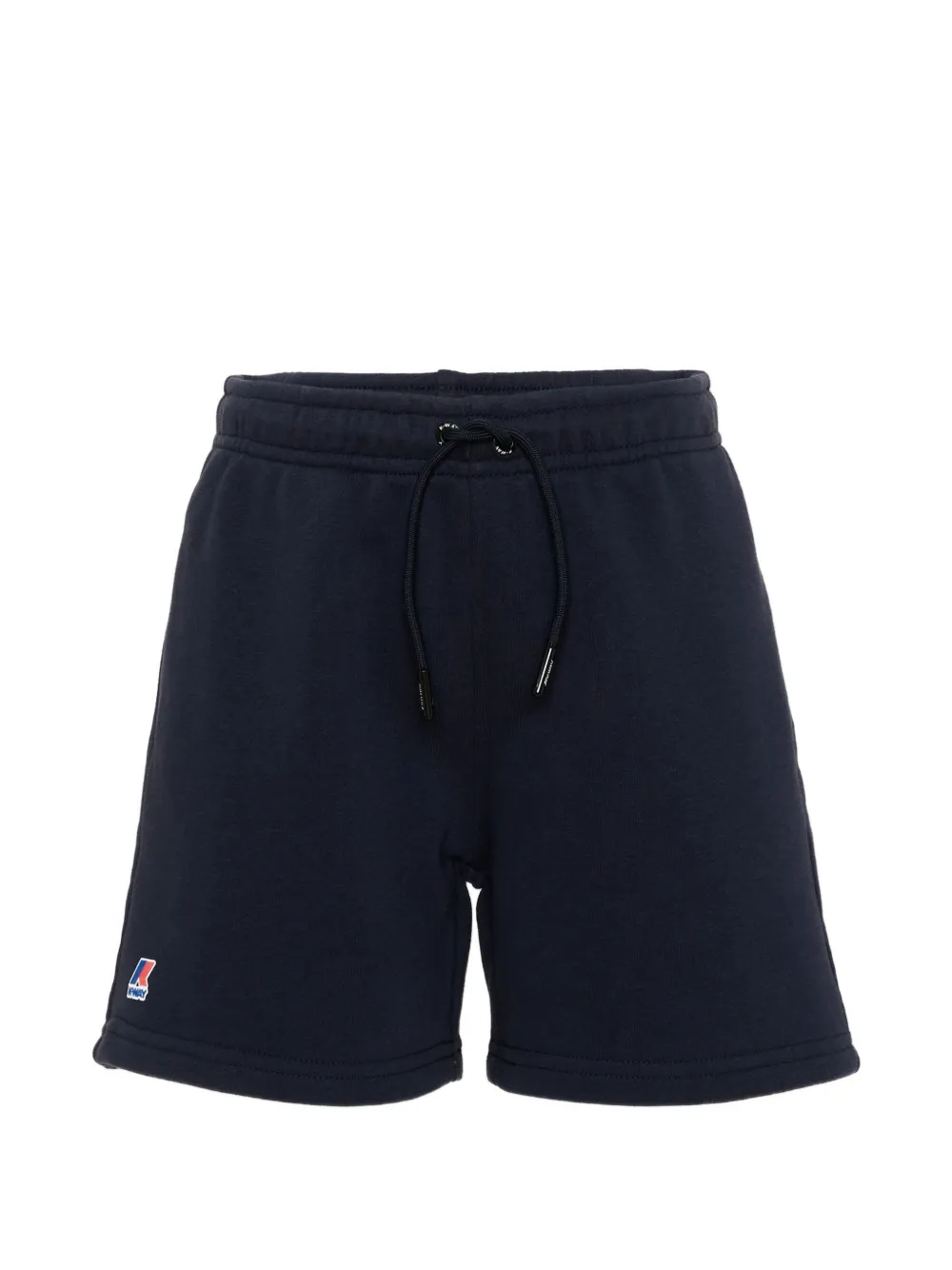 K Way Kids Rika drawstring-waist logo-patch shorts - Blu