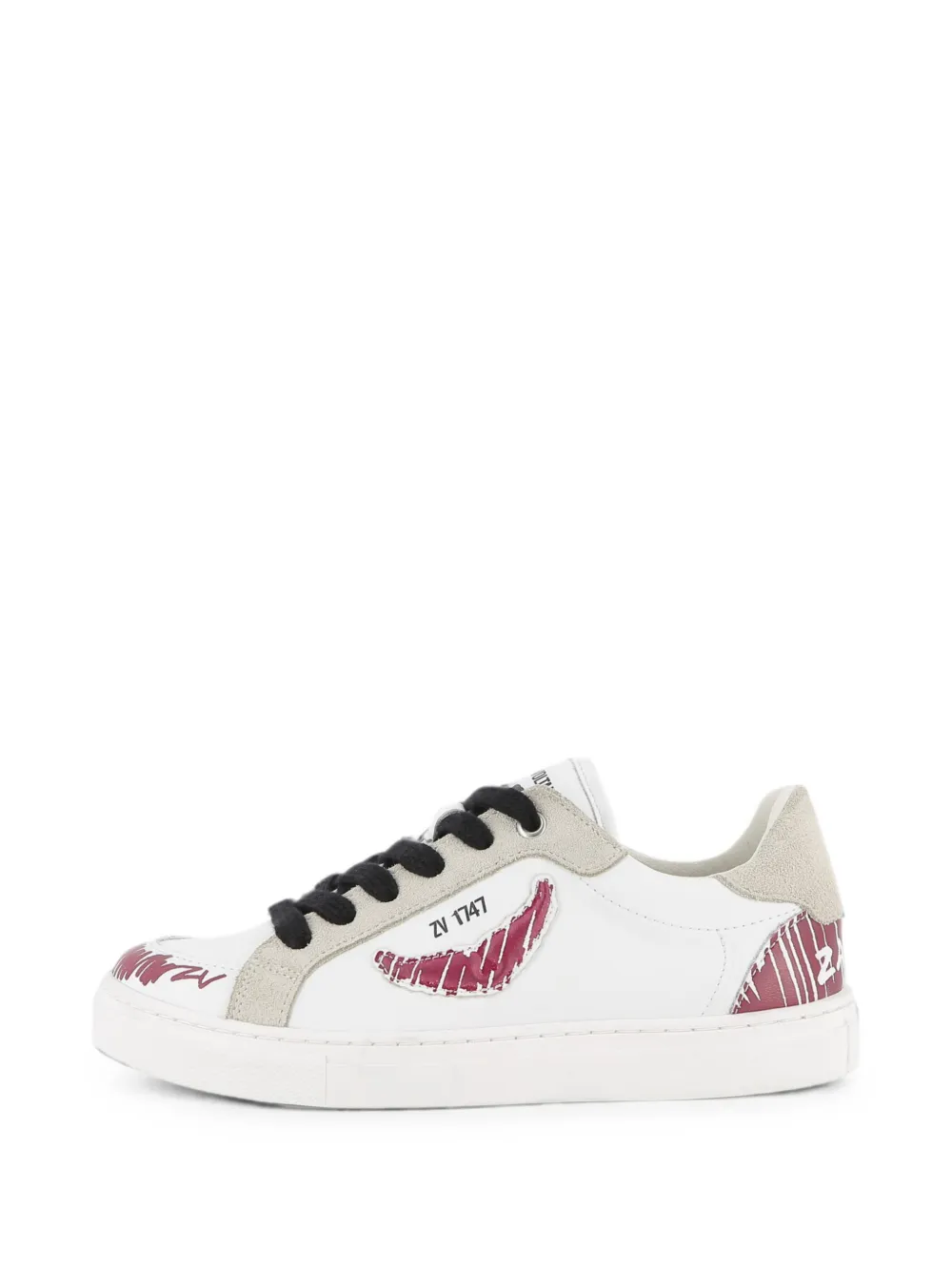 Zadig & Voltaire Kids logo-print sneakers Wit
