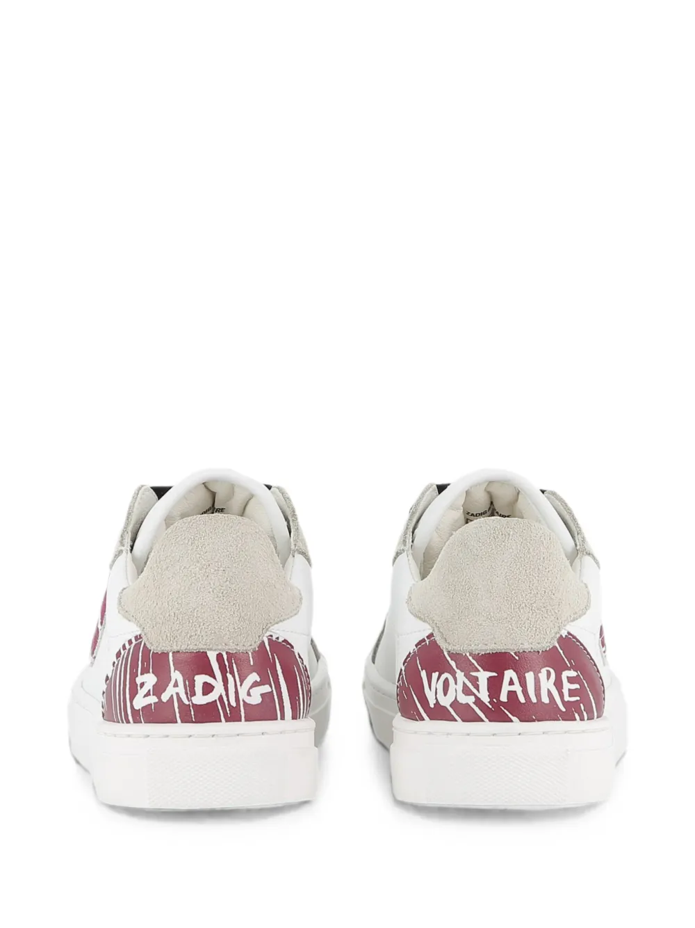 Zadig & Voltaire Kids logo-print sneakers Wit
