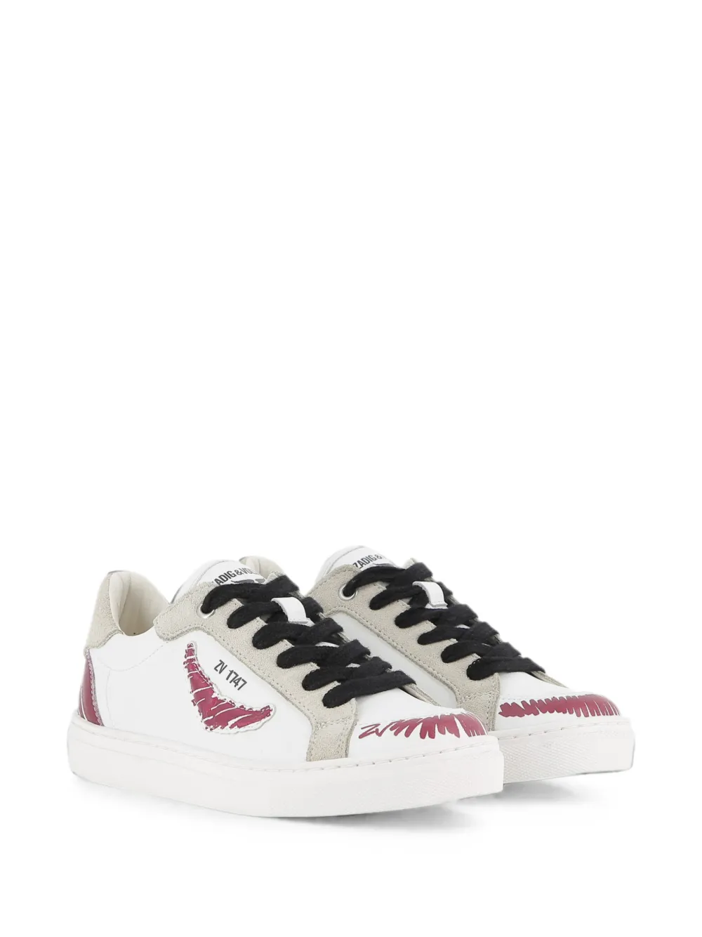 Zadig & Voltaire Kids logo-print sneakers Wit