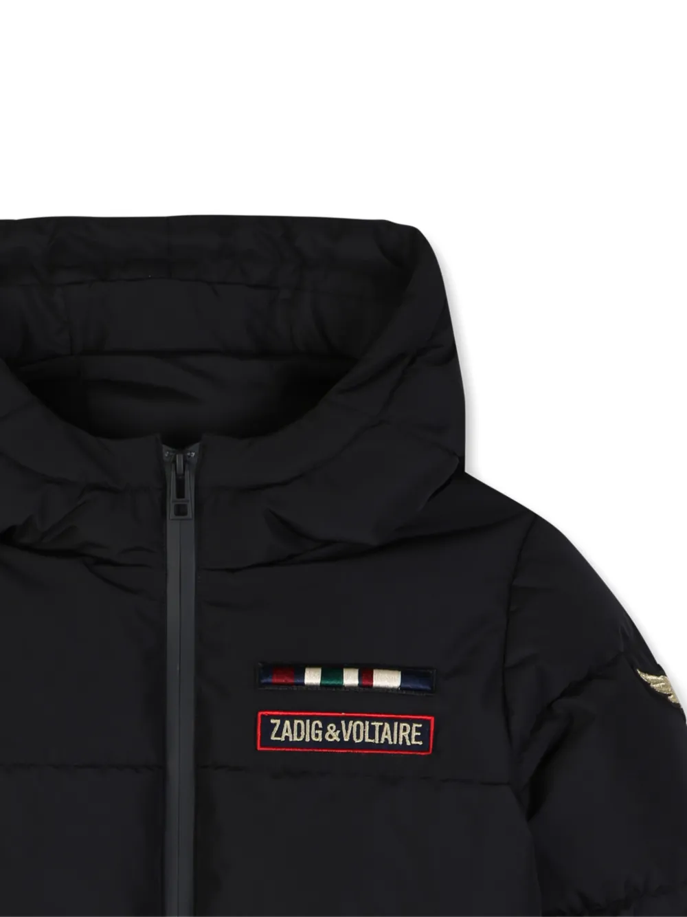 Zadig & Voltaire Kids Jack met capuchon Zwart