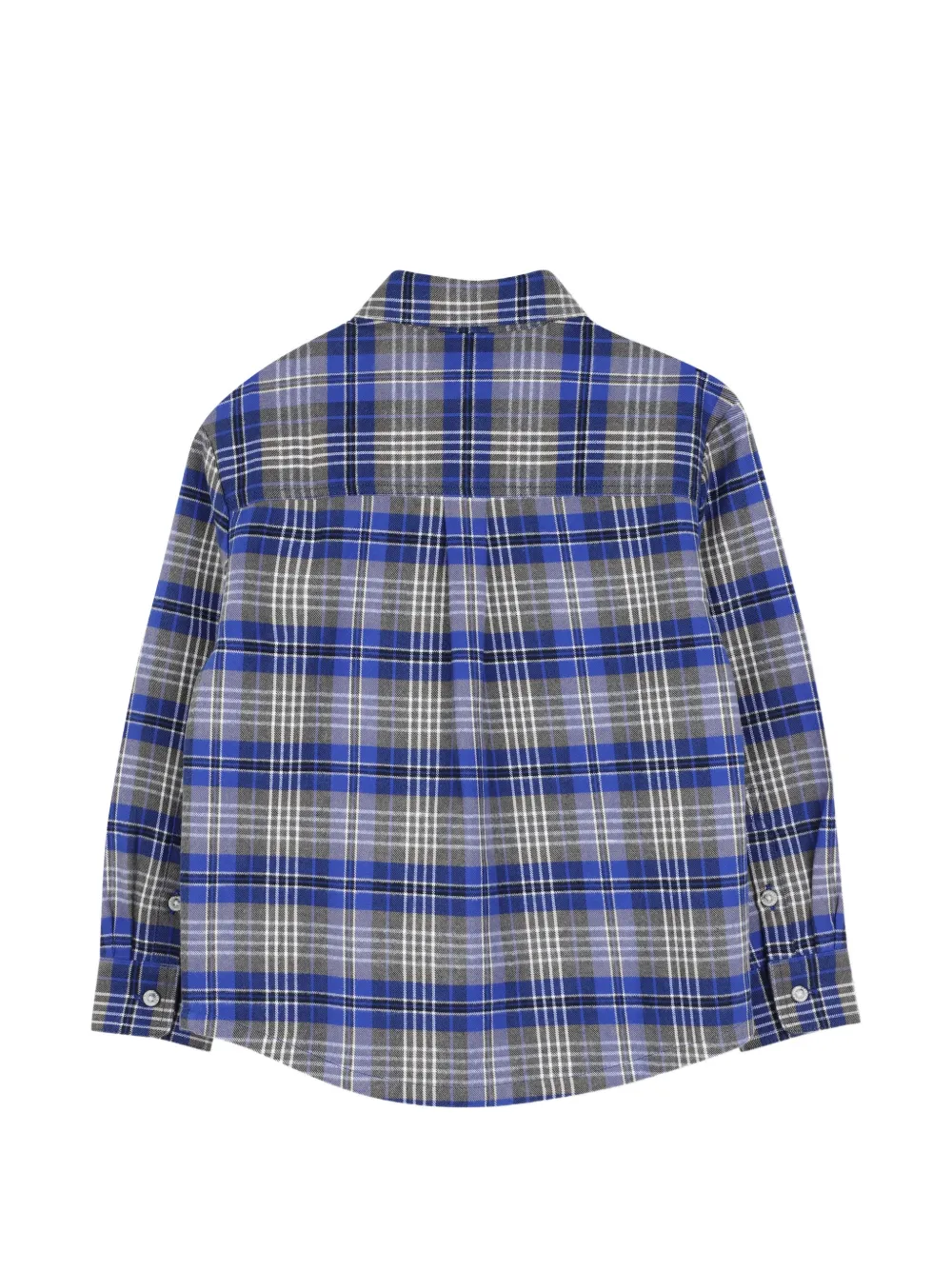 Timberland Kids Geruit shirt Blauw