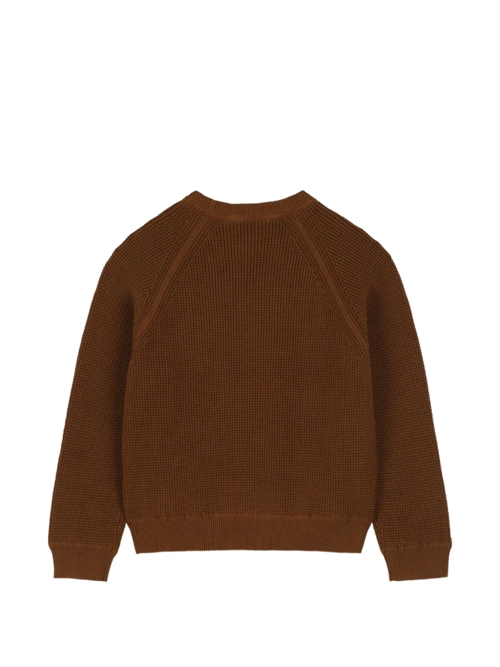Timberland Kids Trui met wafelpatroon en raglan mouwen Bruin