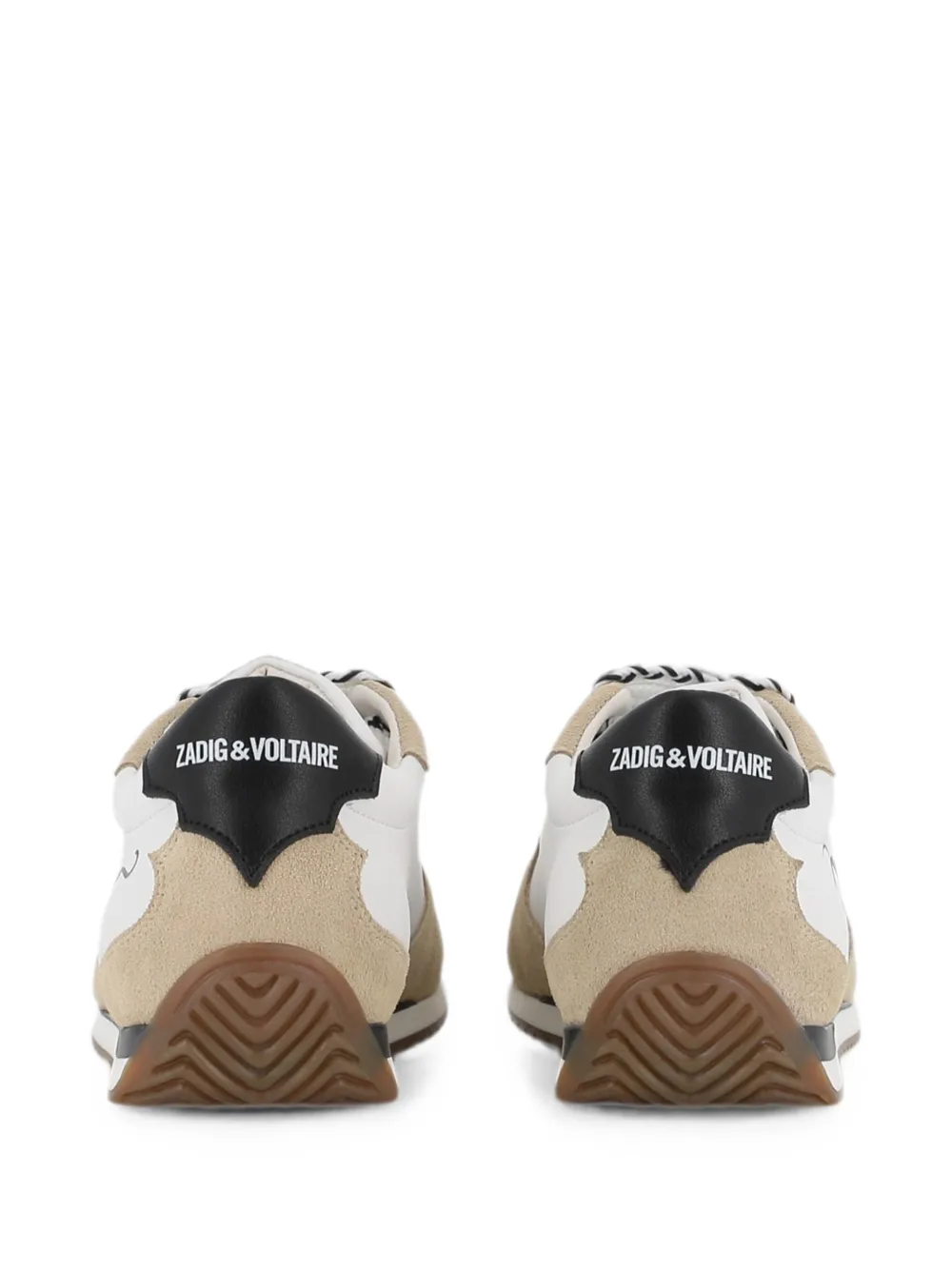 Zadig & Voltaire Kids logo-print panelled sneakers Wit