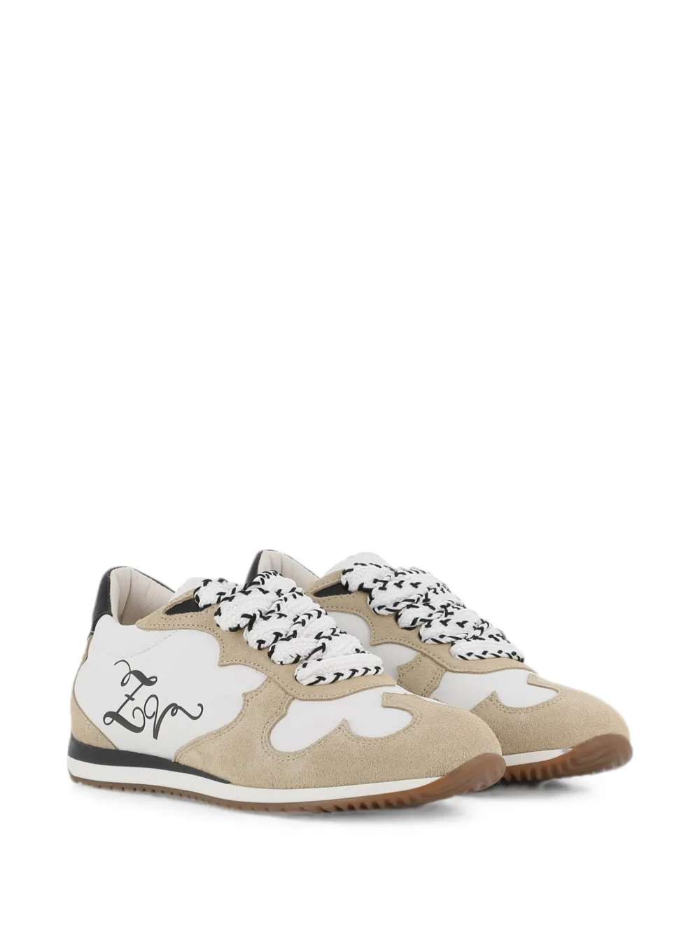 Zadig & Voltaire Kids Sneakers con inserti e logo - Bianco