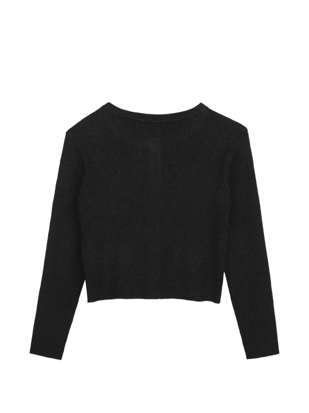 Zadig & Voltaire Kids Gebreid vest met stervormige knoop Zwart