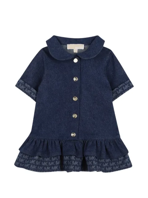 Michael Kors Kids ruffled logo-print dress