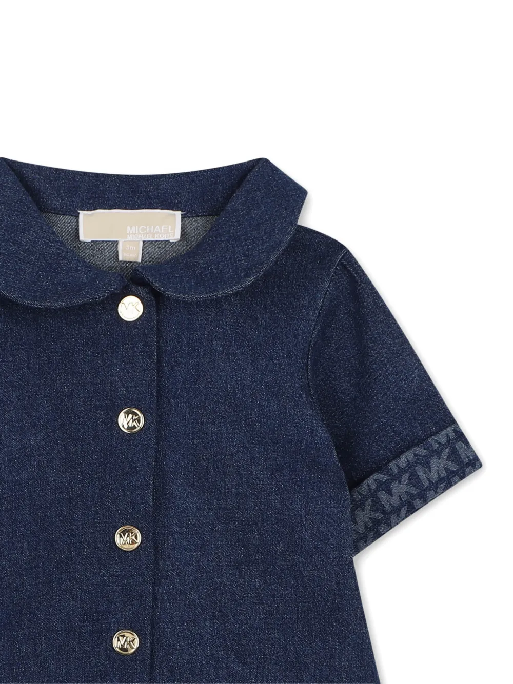 Michael Kors Kids Jurk met logoprint Blauw