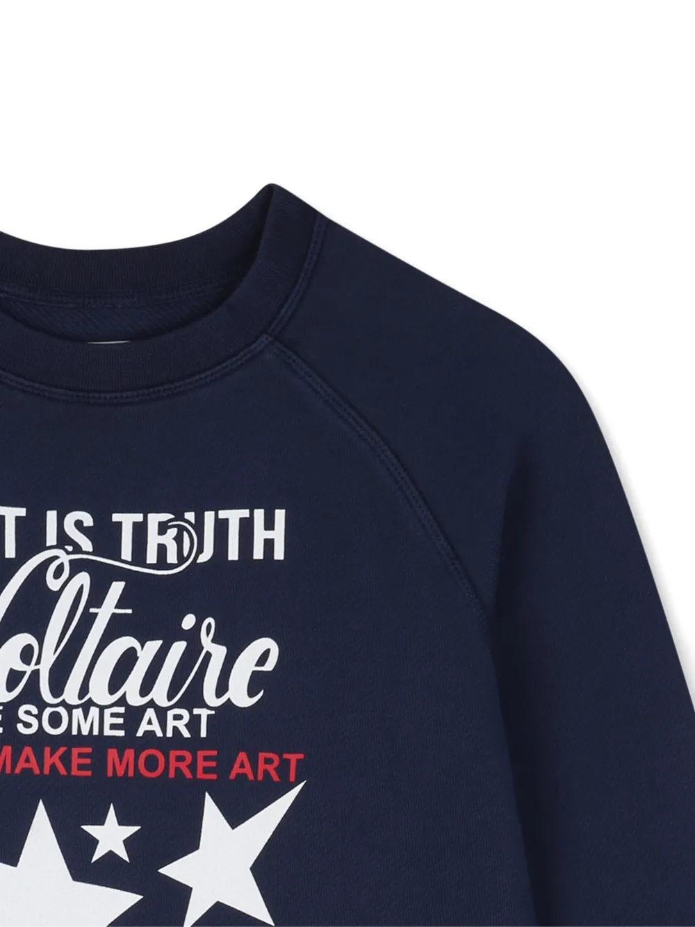 Zadig & Voltaire Kids Trui met raglan mouwen en logoprint Blauw