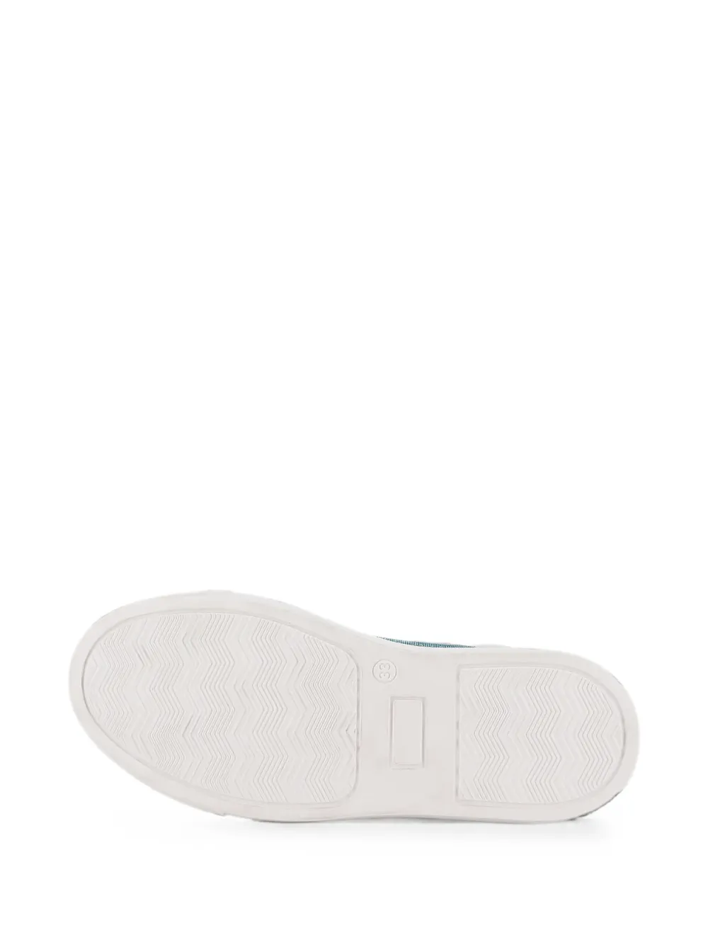 Zadig & Voltaire Kids glitter-effect logo-print sneakers Wit