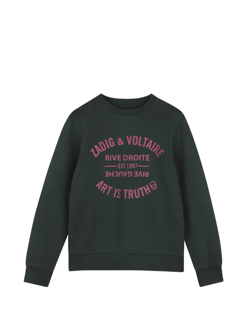 Zadig & Voltaire Kids Felpa con stampa logo - Verde