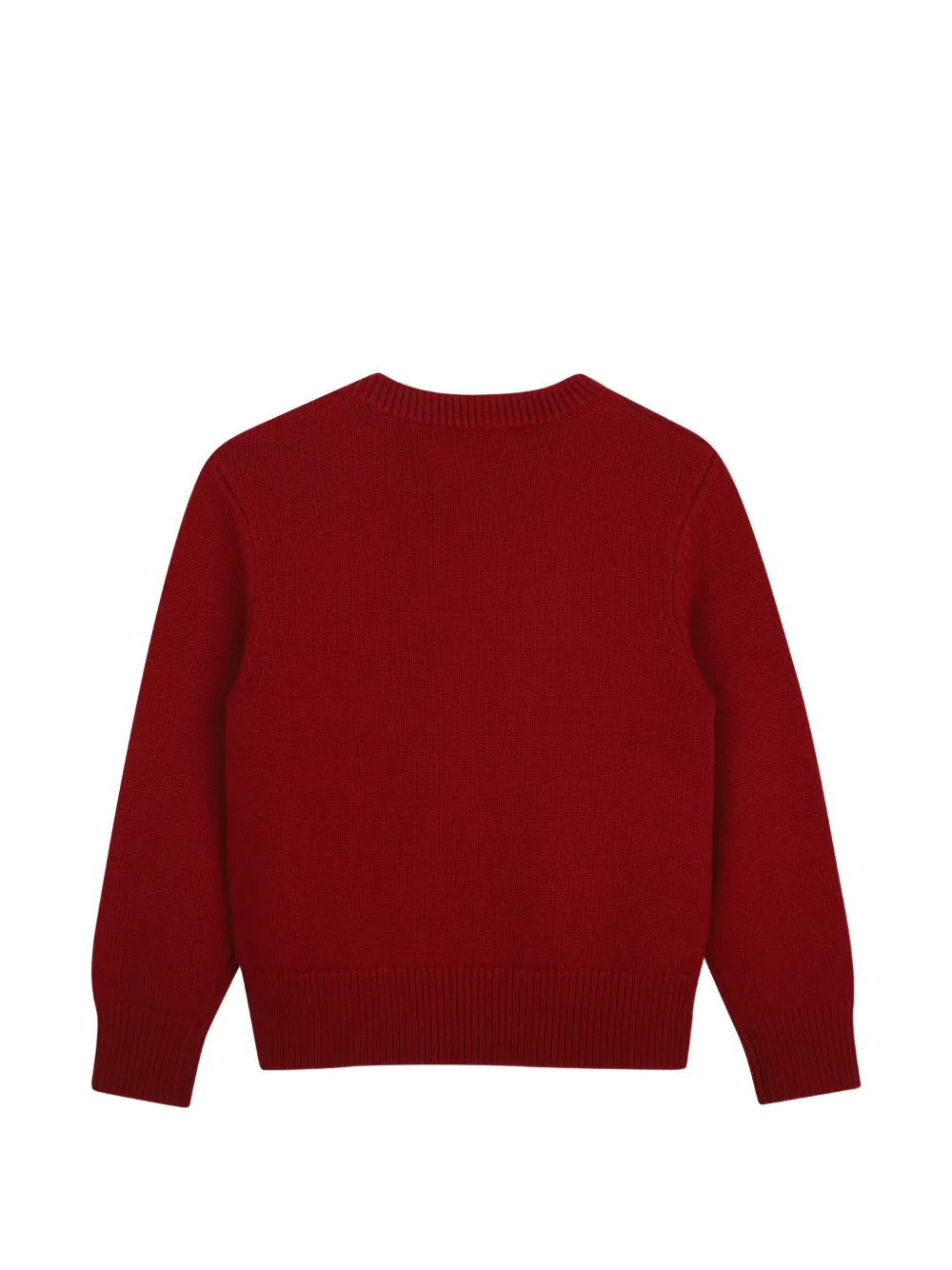 Zadig & Voltaire Kids Trui met knoop-detail en logo-print Rood