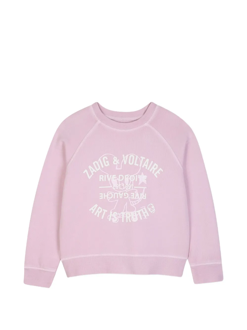 Zadig & Voltaire Kids Maglione con stampa grafica - Rosa