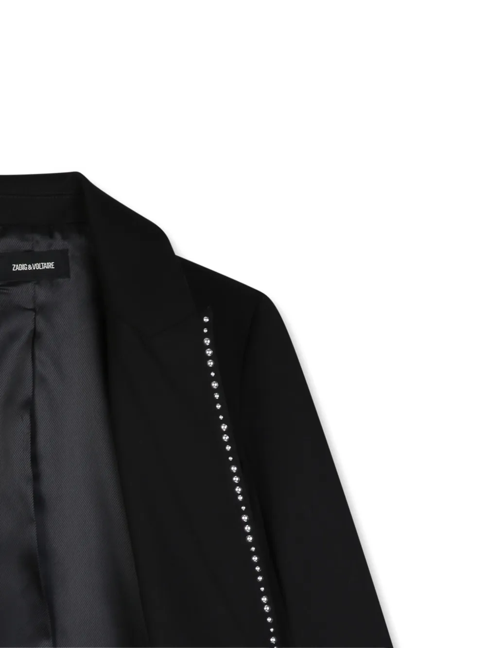 Zadig & Voltaire Kids Blazer met studs Zwart