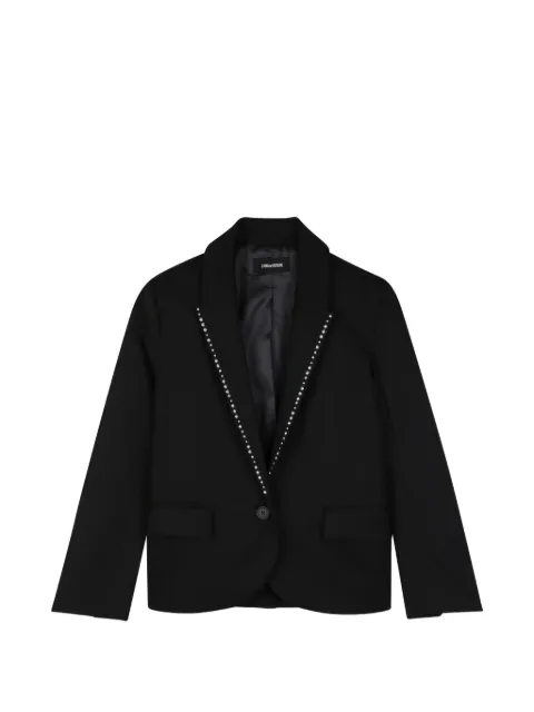 Zadig & Voltaire Kids stud-embellished suit jacket