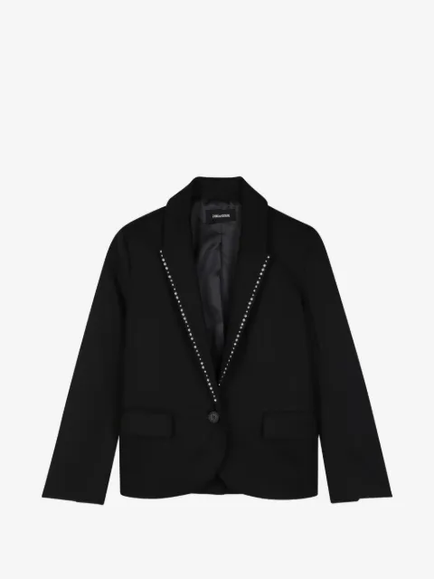 Zadig & Voltaire Kids Verzierte Kapuzenjacke