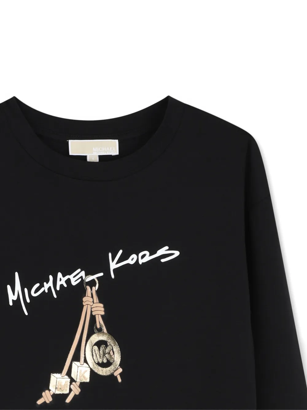 Michael Kors Kids T-shirt met grafische print Zwart