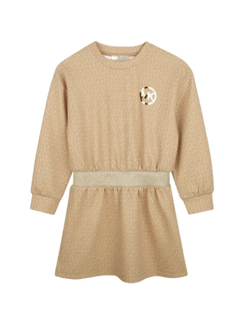 Michael Kors Kids monogram-print long-sleeve casual dress