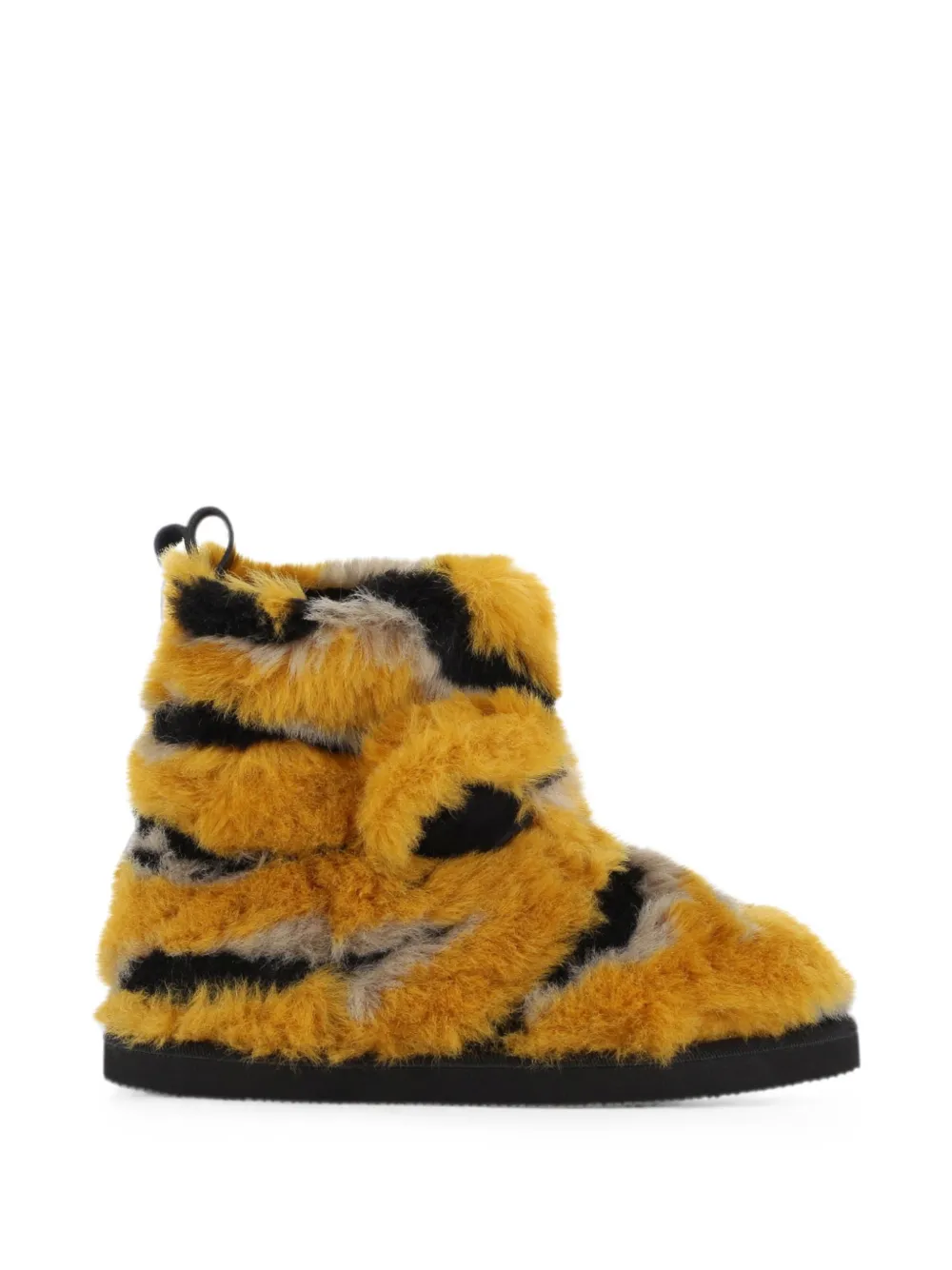 Kenzo Kids Laarzen van imitatiebont met tijger-print Geel