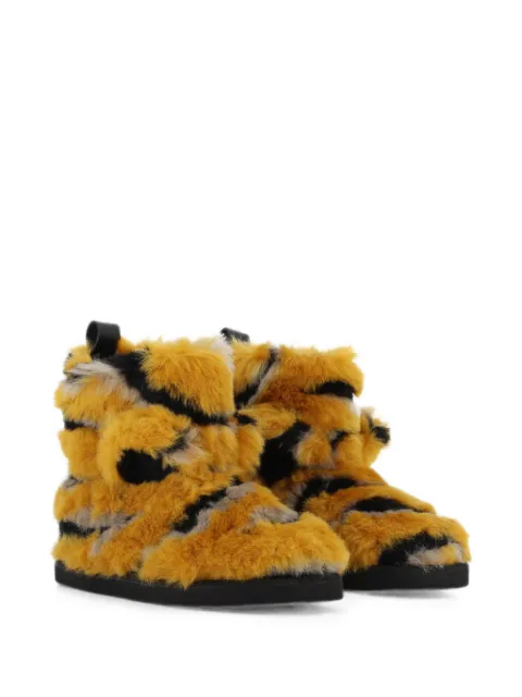 Kenzo Kids tiger-print faux-fur boots
