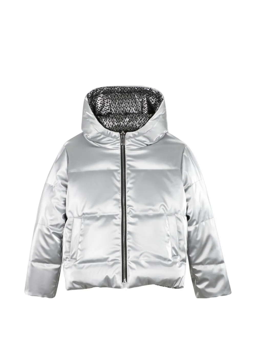 Michael Kors Kids Piumino reversibile con cappuccio - Argento