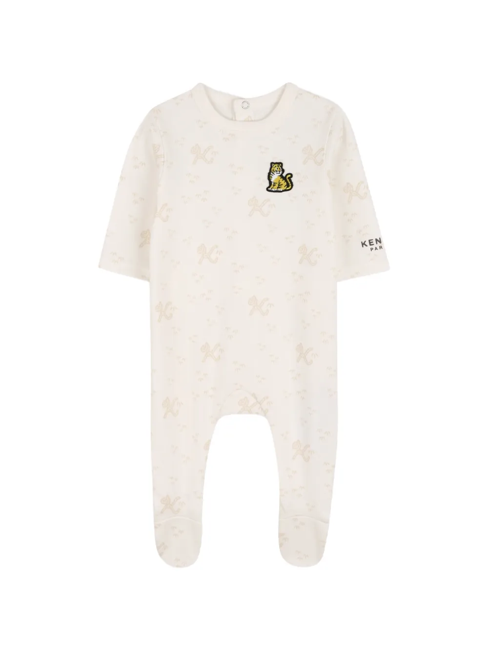 Kenzo Kids Pyjama met monogram-patroon en logo-print Zwart