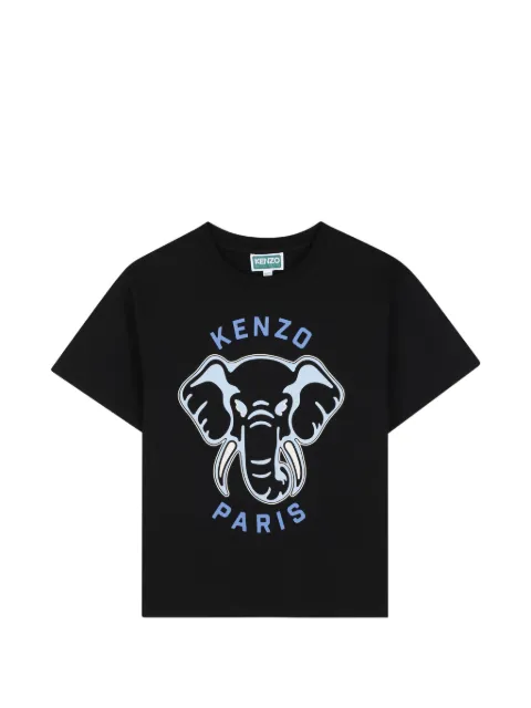 Kenzo Kids playera con elefante estampado