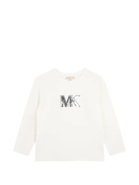 Michael Kors Kids playera manga larga