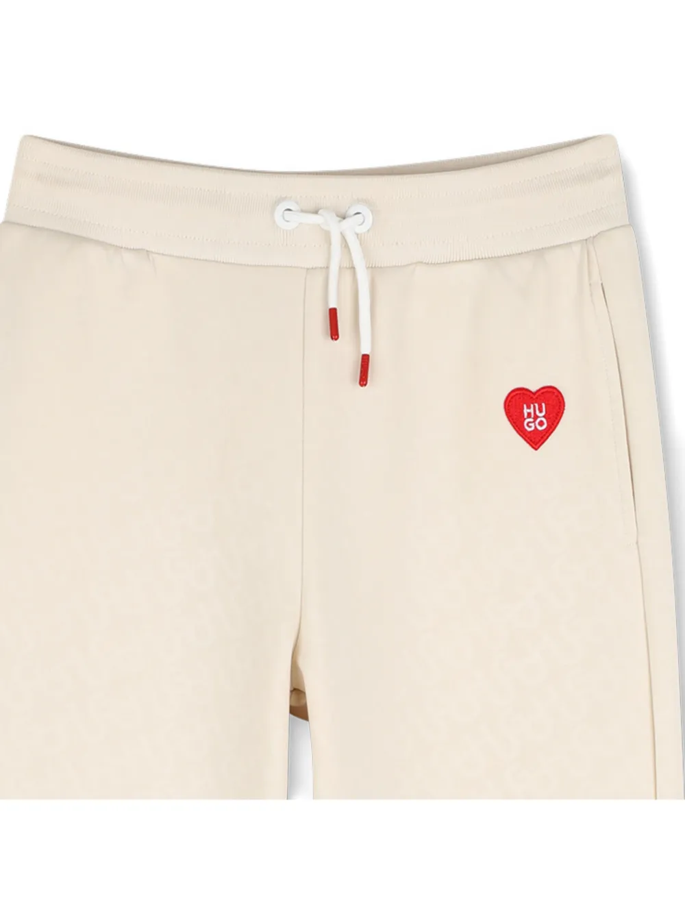HUGO KIDS Trainingsbroek met logopatch Beige