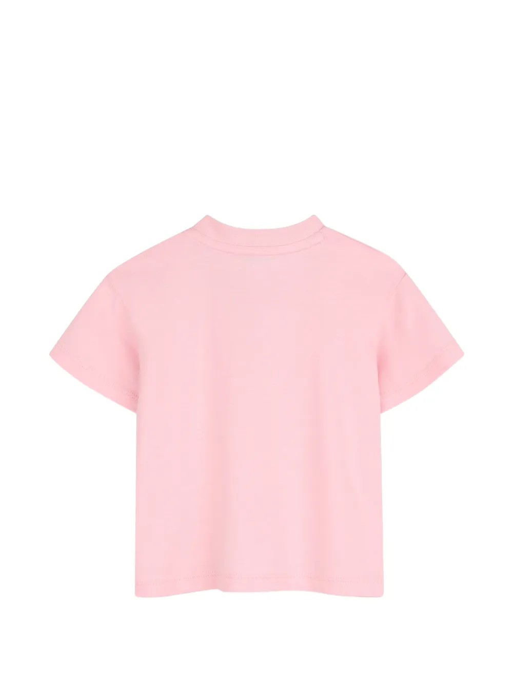 Kenzo Kids T-shirt met konijnen-print en schouderknoop Roze