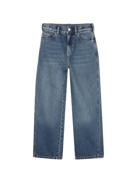 Zadig & Voltaire Kids logo-patch straight-leg jeans