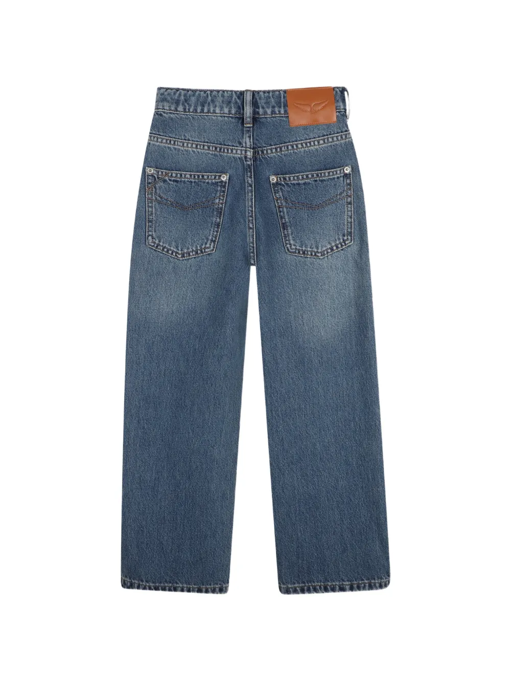 Zadig & Voltaire Kids Jeans met logopatch Blauw