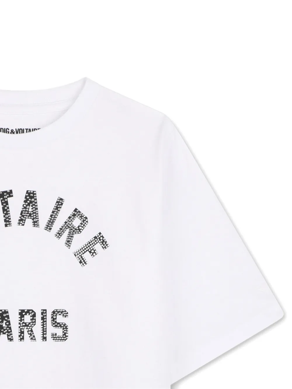 Zadig & Voltaire Kids T-shirt verfraaid met stras Wit
