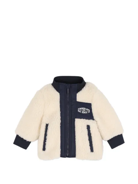 Timberland Kids fleece logo-patch jacket