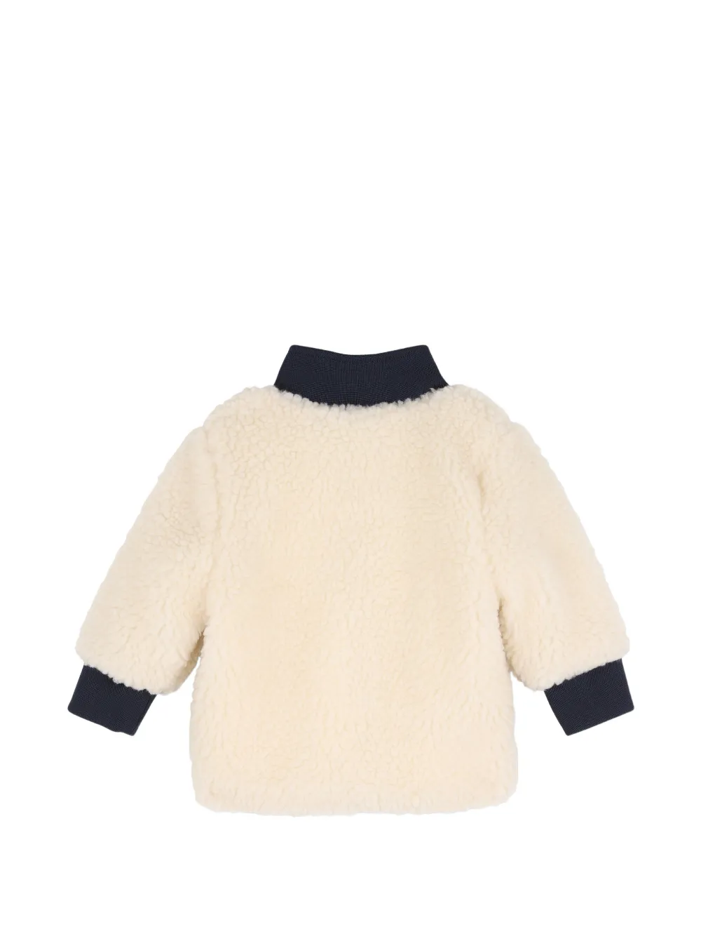 Timberland Kids Fleece jack met logopatch Beige