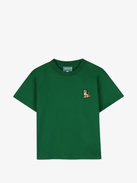 Kenzo Kids playera con parche Tiger