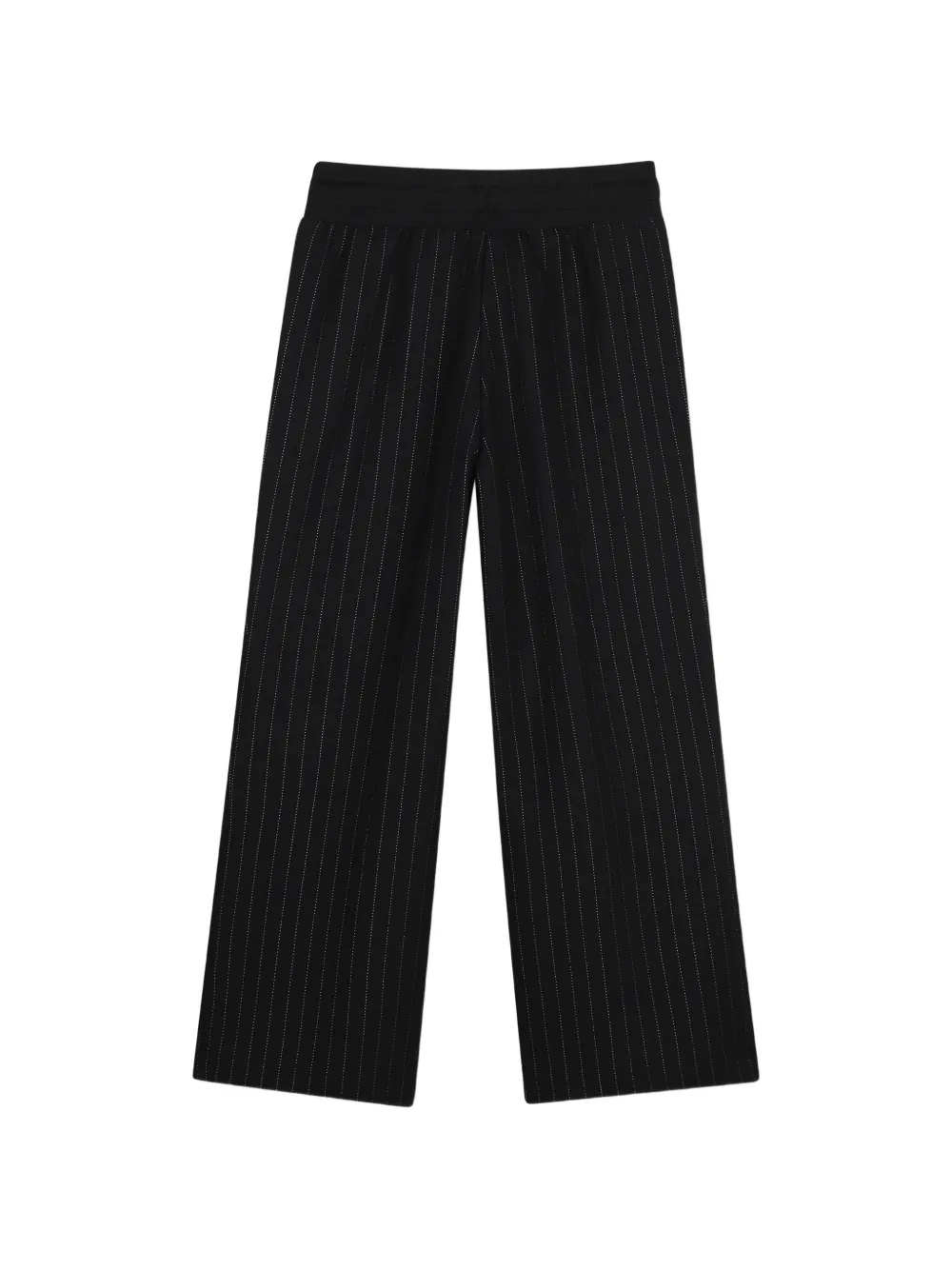 Michael Kors Kids Broek met trekkoord en krijtstreep Zwart