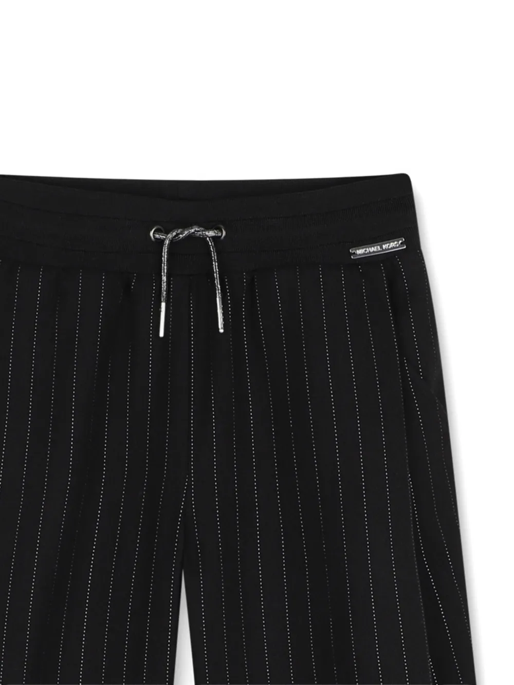 Michael Kors Kids Broek met trekkoord en krijtstreep Zwart