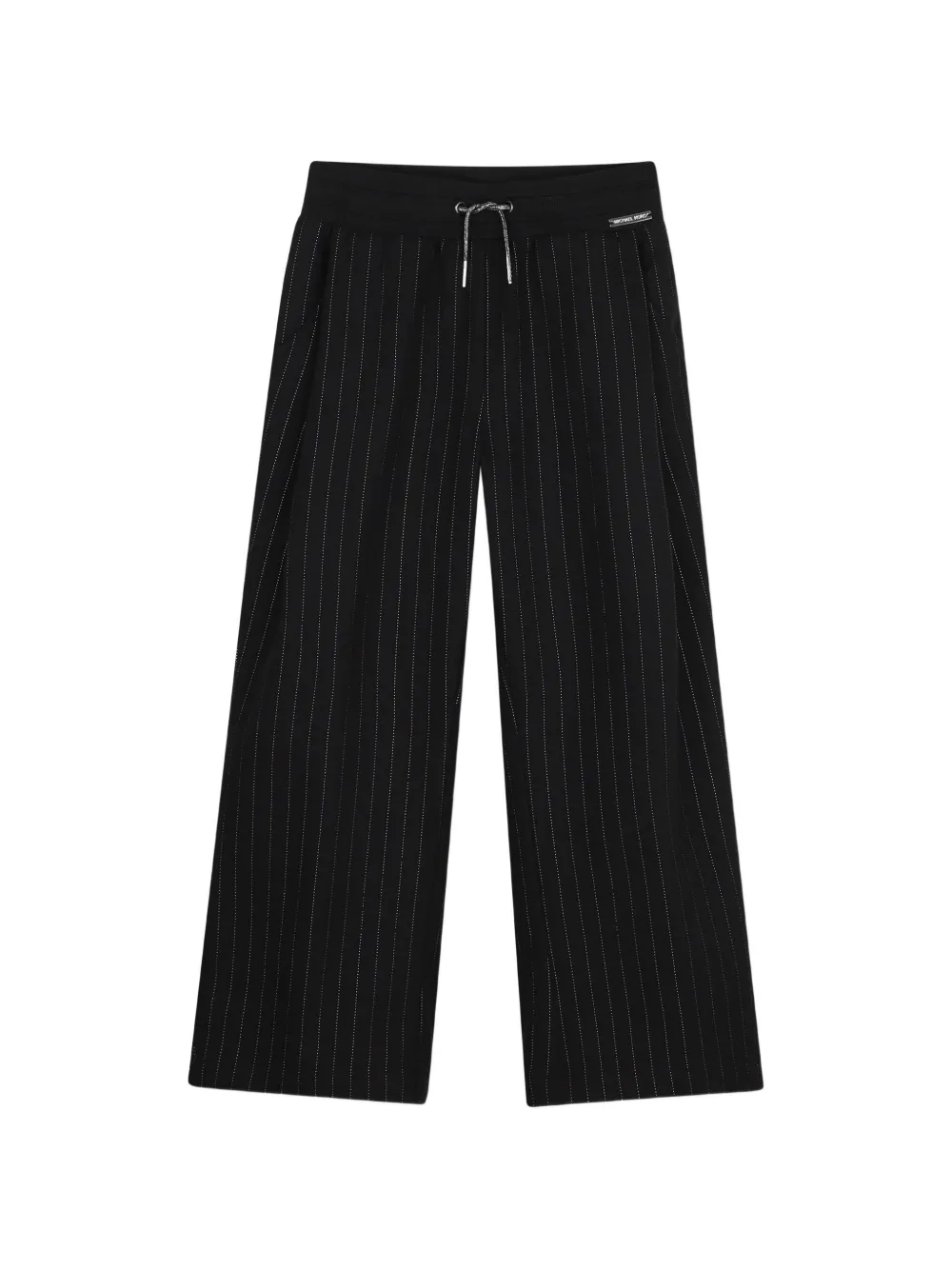 Michael Kors Kids Pantaloni gessati con coulisse - Nero