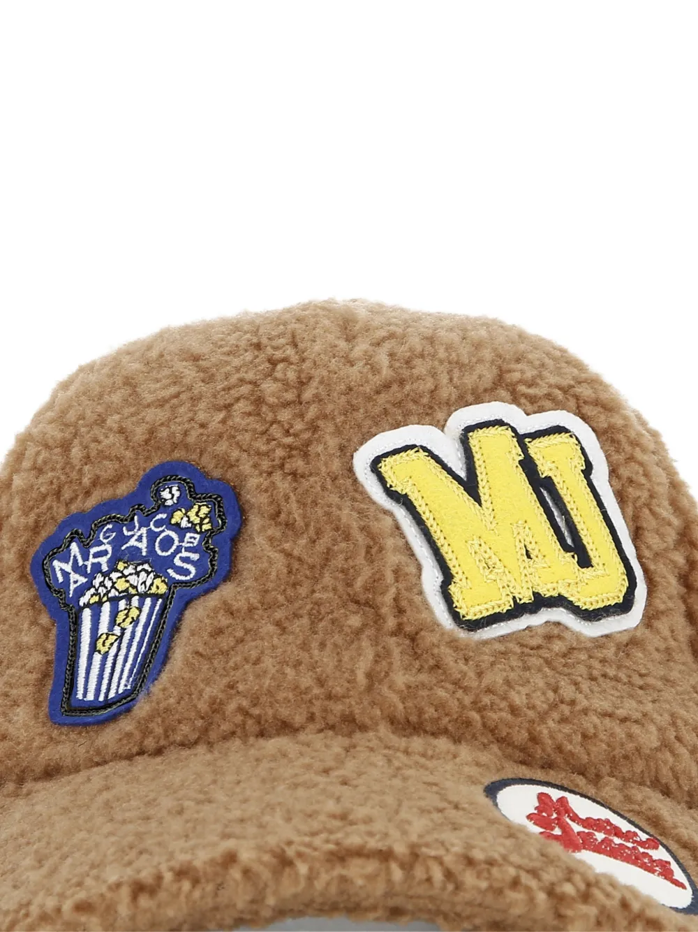 Marc Jacobs Kids Fleece pet met patchdetail Bruin