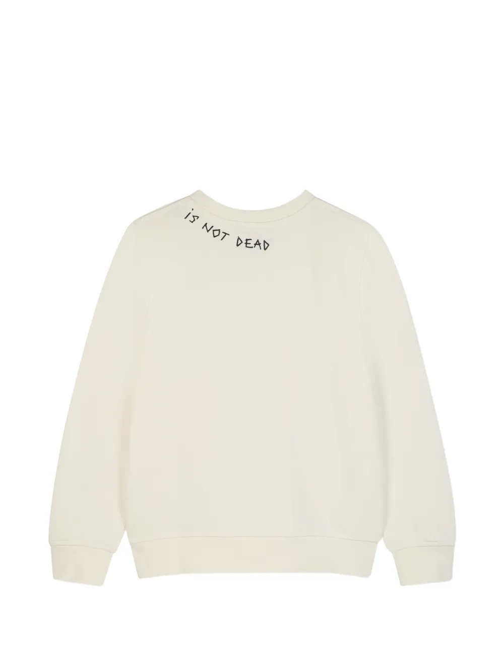 Zadig & Voltaire Kids Katoenen trui met tekst Beige