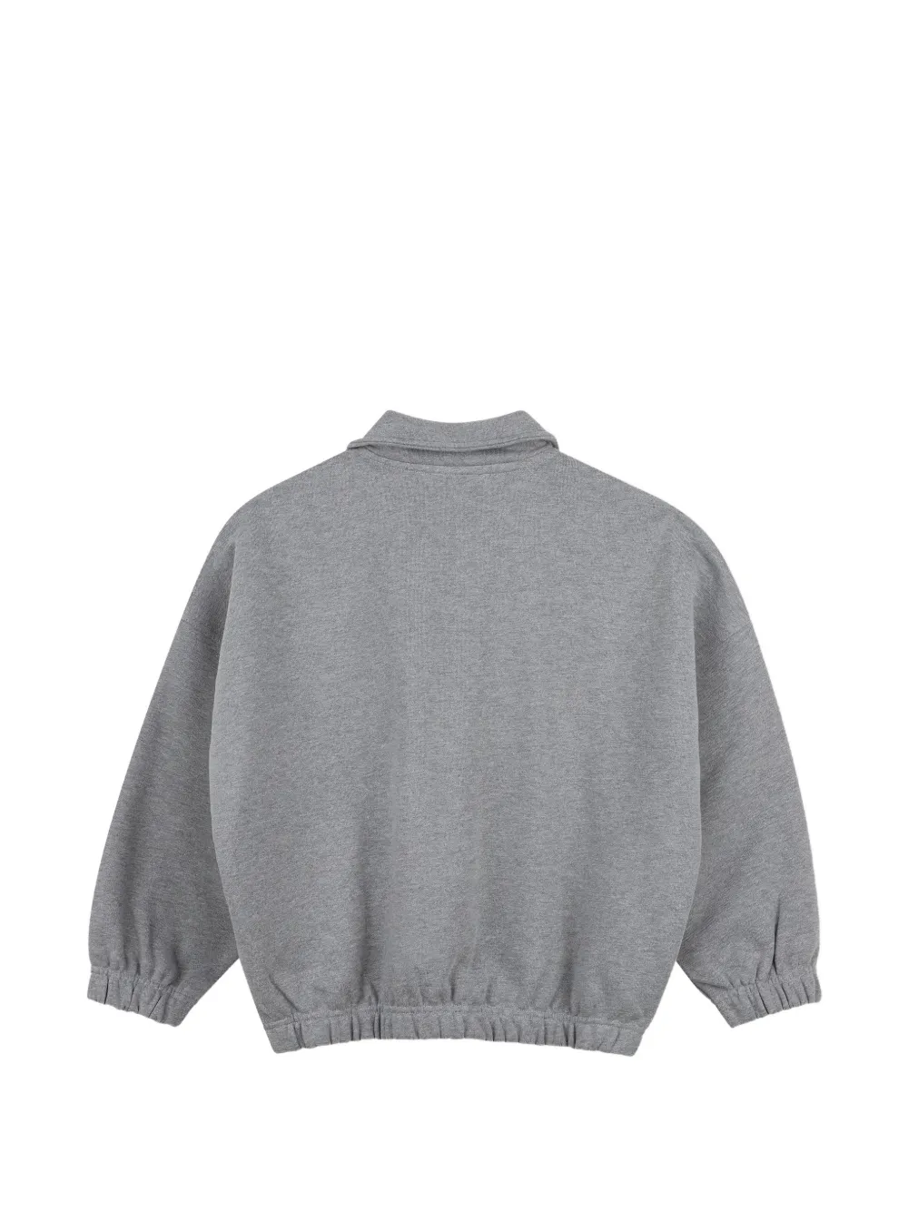 Kenzo Kids Trui met kwartrits en logo-print Grijs