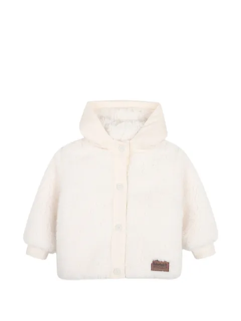 Timberland Kids fleece texture hooded jacket