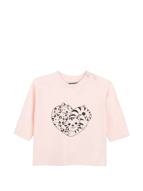 Kenzo Kids graphic-print long-sleeve T-shirt