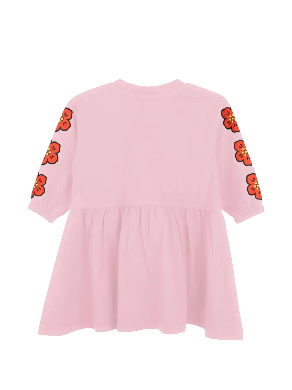 Kenzo Kids Boke flared jurk met bloemenprint Roze
