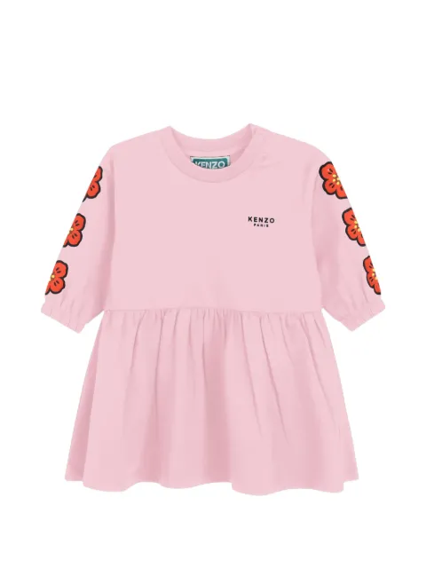 Kenzo Kids Boke Flower-print flared dress