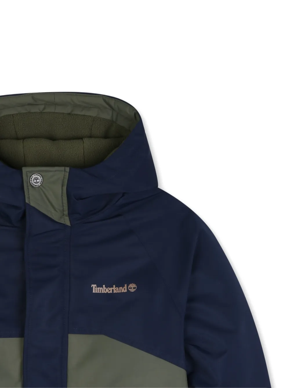 Timberland Kids Parka met colourblocking Blauw