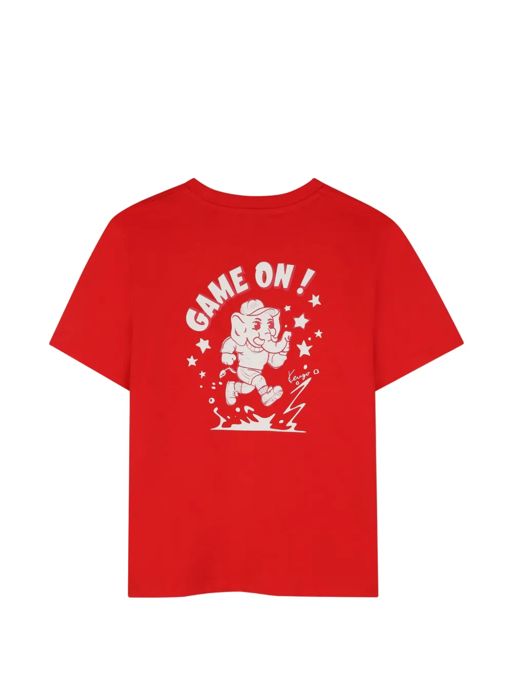Kenzo Kids T-shirt met grafische print Rood